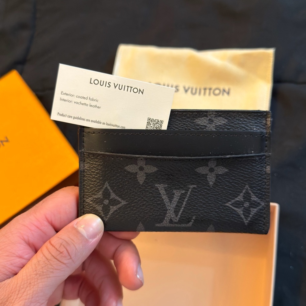 Louis Vuitton Monogram Black Card Holder